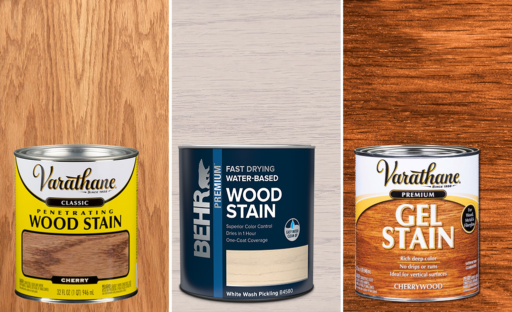 Wood stain selection